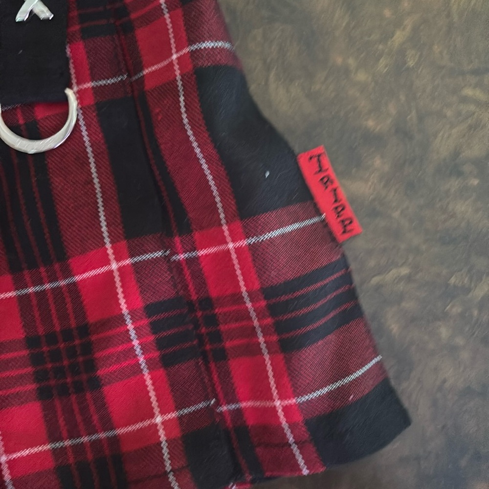 Authentic tripp nyc pleated plaid skirt size xl